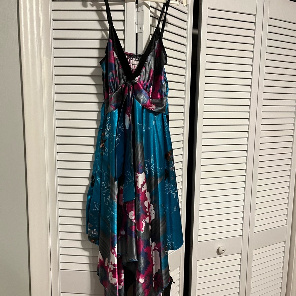Ladies flows floral printed dress